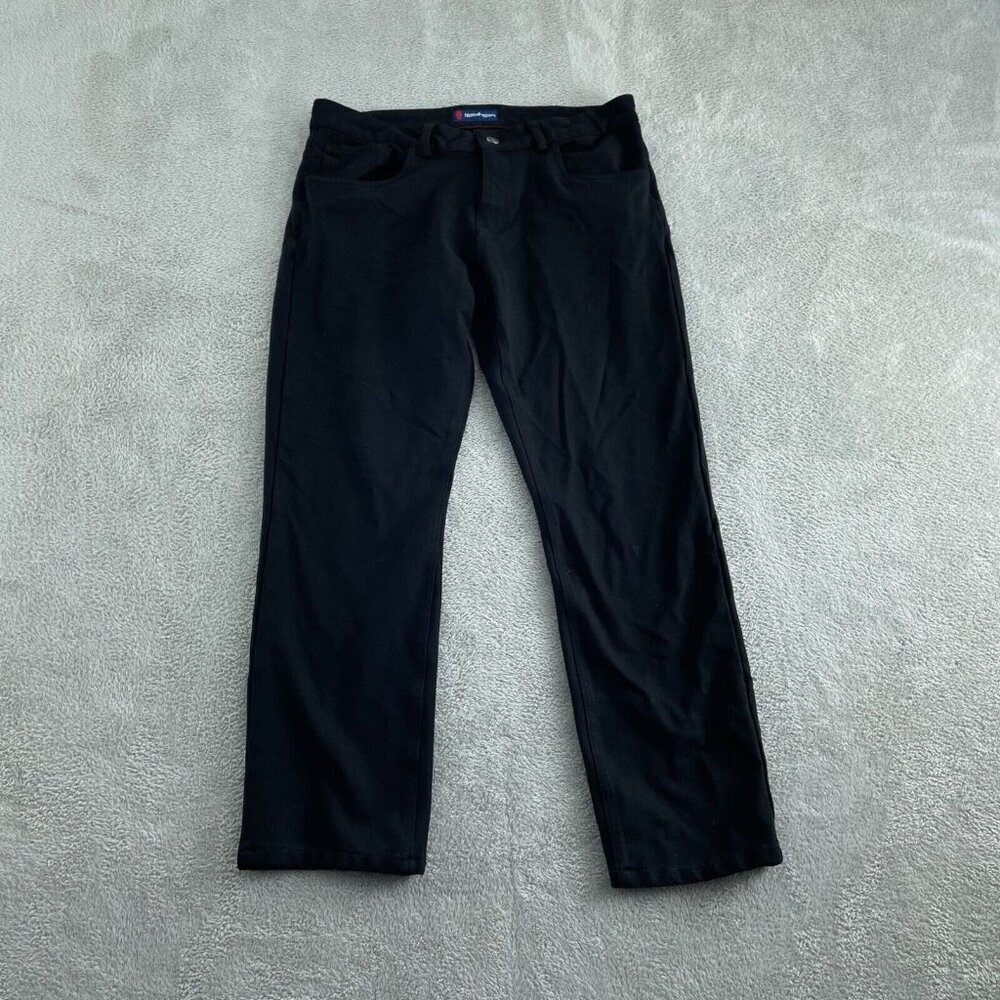 Luchiano Visconti Mens Black Slim Fit Pants Size W34 L34 1314